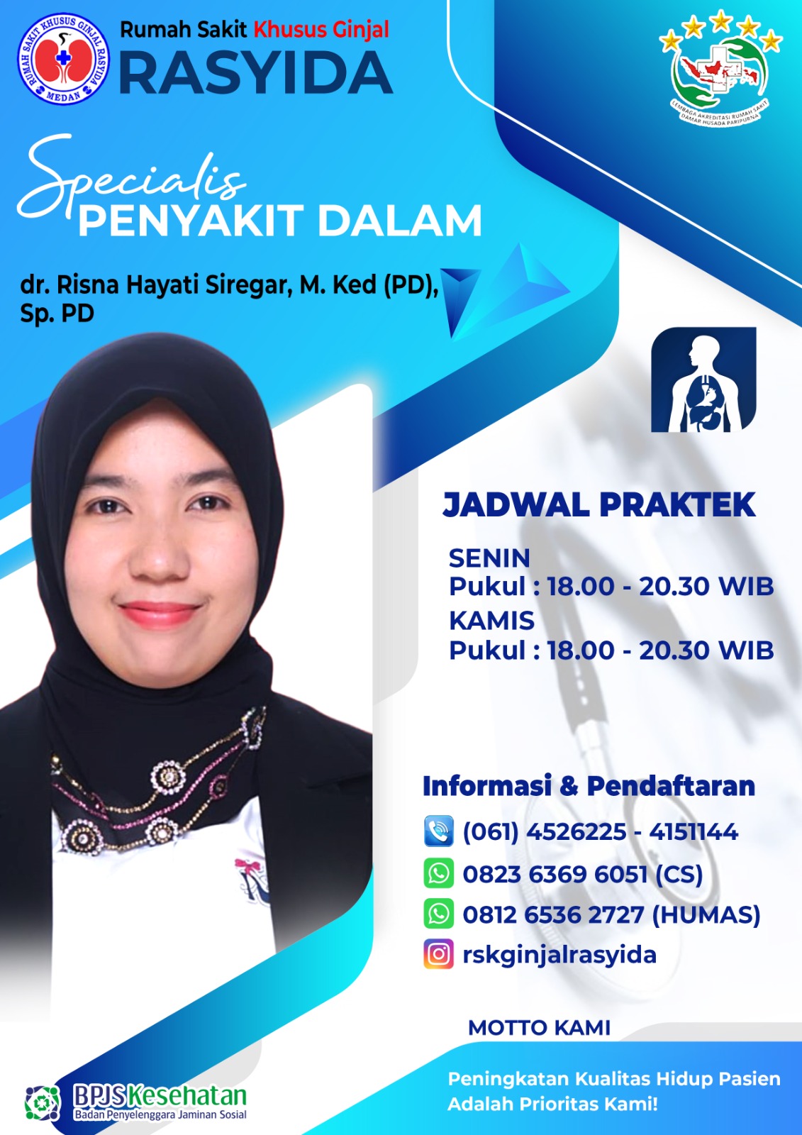 dr. Risna Hayati Siregar, M.Ked(PD), Sp. Pd
