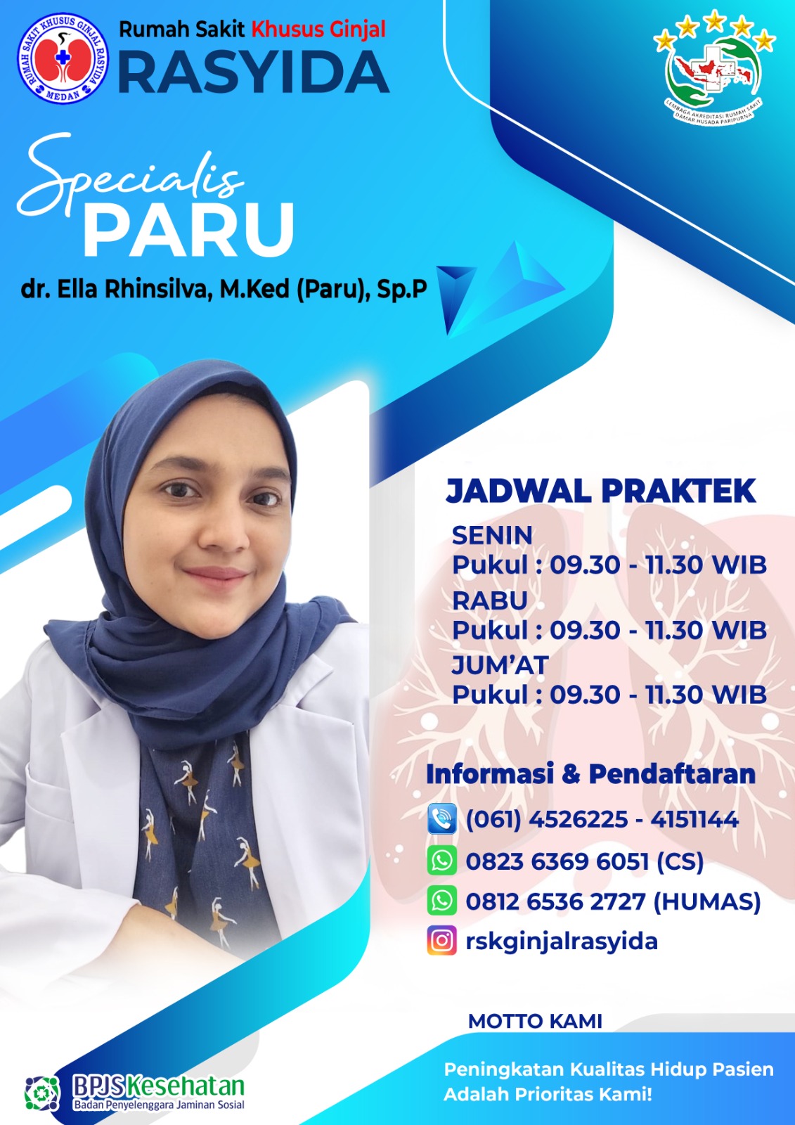 dr. Ella Rhinsilva, M.Ked(Paru). Sp.P