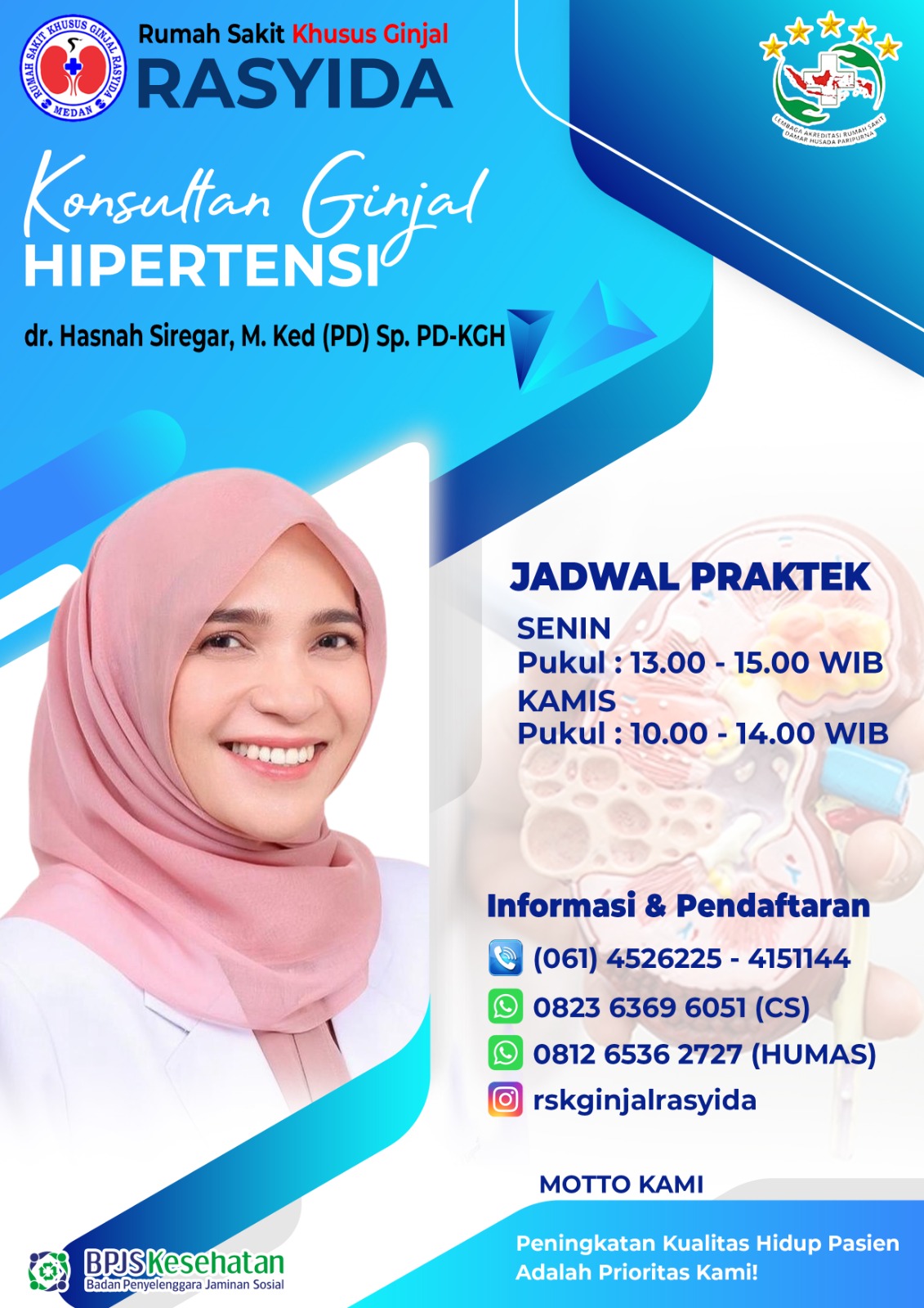 dr. Hasnah Siregar, M.Ked (PD) Sp. PD-KGH