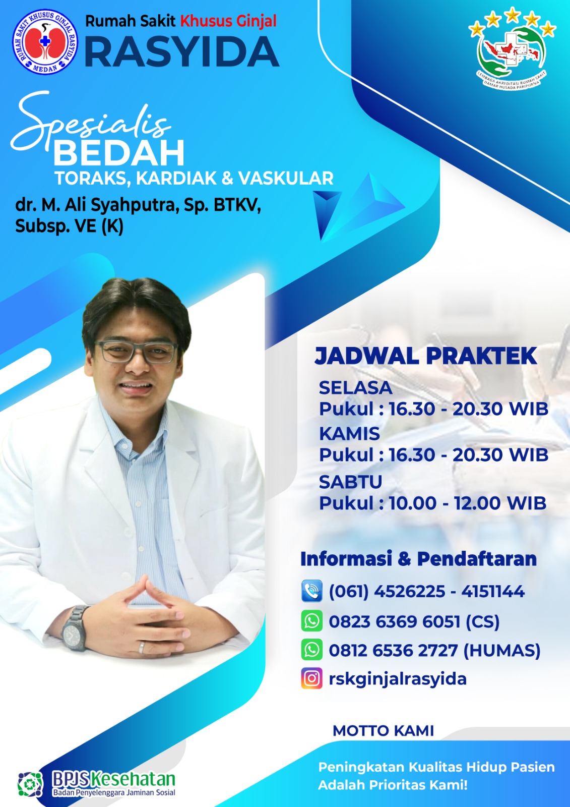 dr. M. Ali Syahputra, Sp. BTKV, Subsp. VE (K)