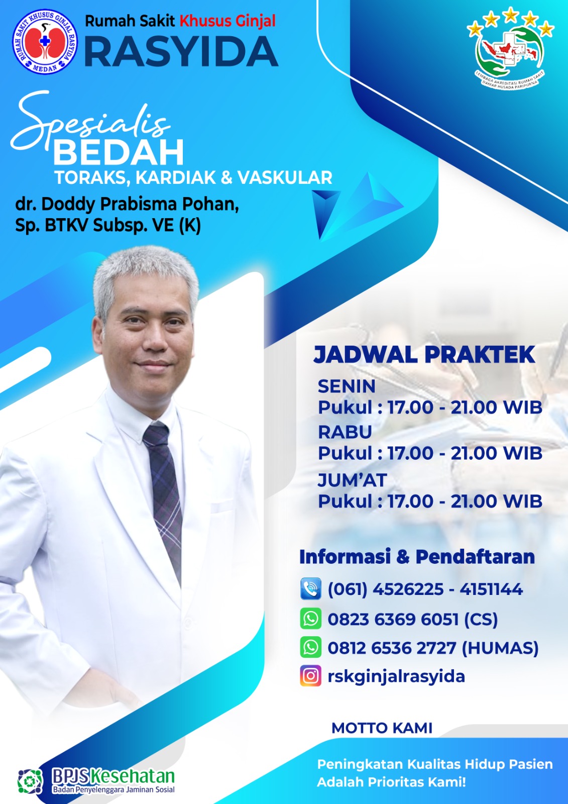 dr. Doddy Prabisma Pohan, Sp. BTKV Subsp. VE (K)